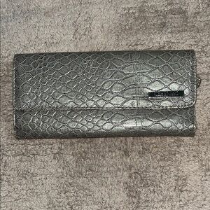 Unlisted by Kenneth Cole Production Silver Snake Print Tri-Fold Wallet